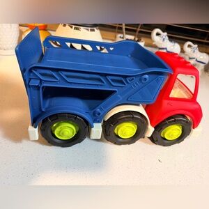 Red and Blue Toy Dump Truck